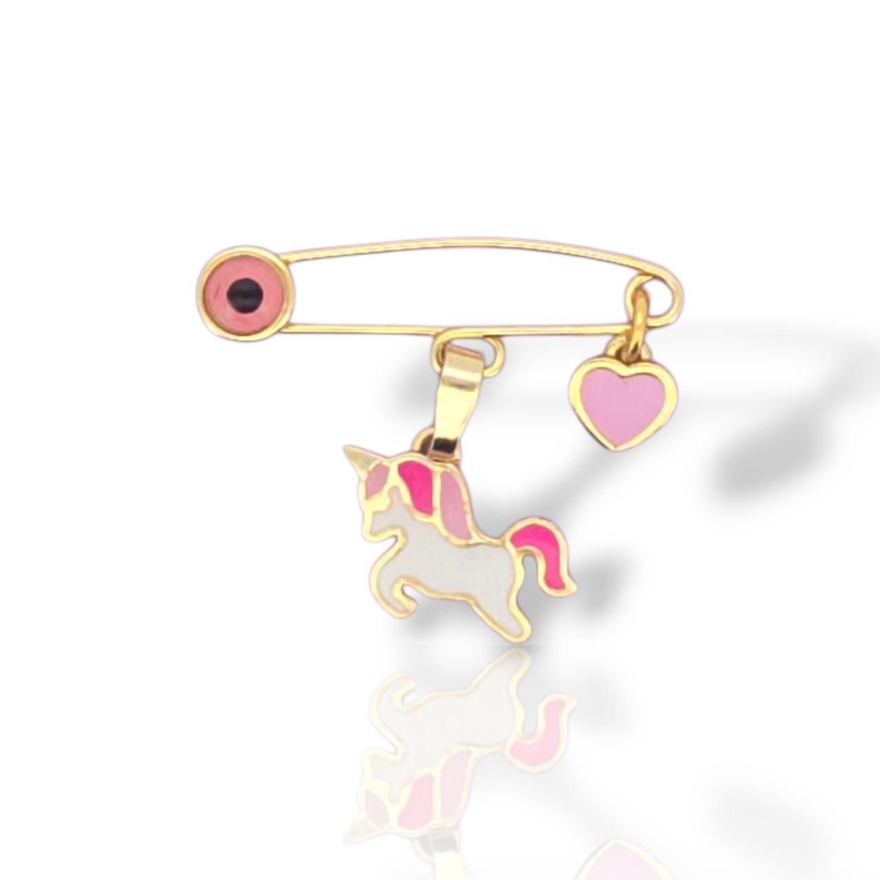 Παιδικό φυλαχτό απο ασήμι 925° επιχρυσωμένο (code L0082243)